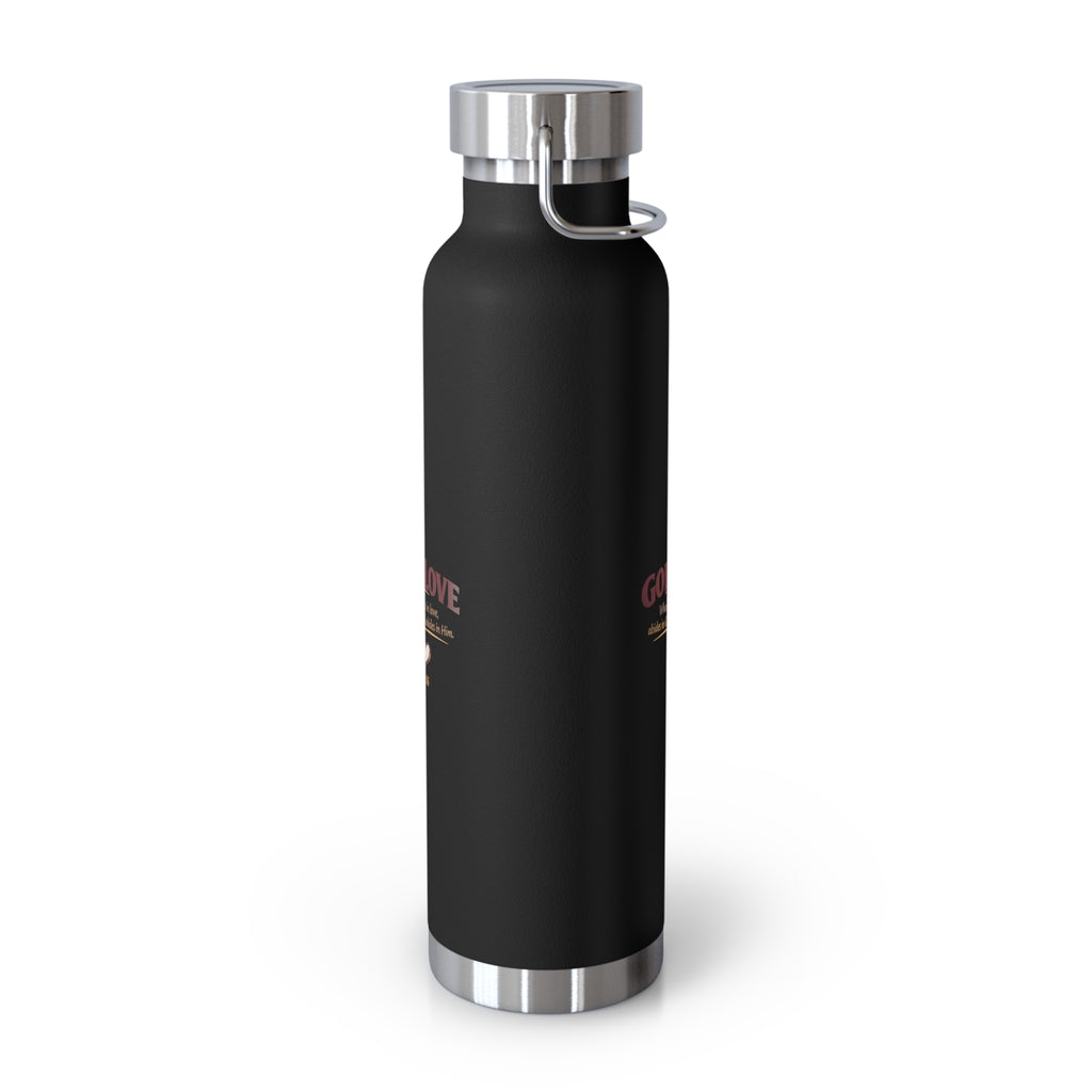 God Is Love 22oz Vacuum Insulated Bottle — Christian Faith Water Bottle