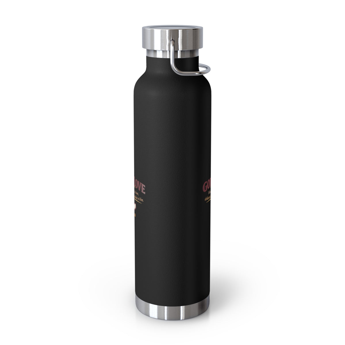 God Is Love 22oz Vacuum Insulated Bottle — Christian Faith Water Bottle