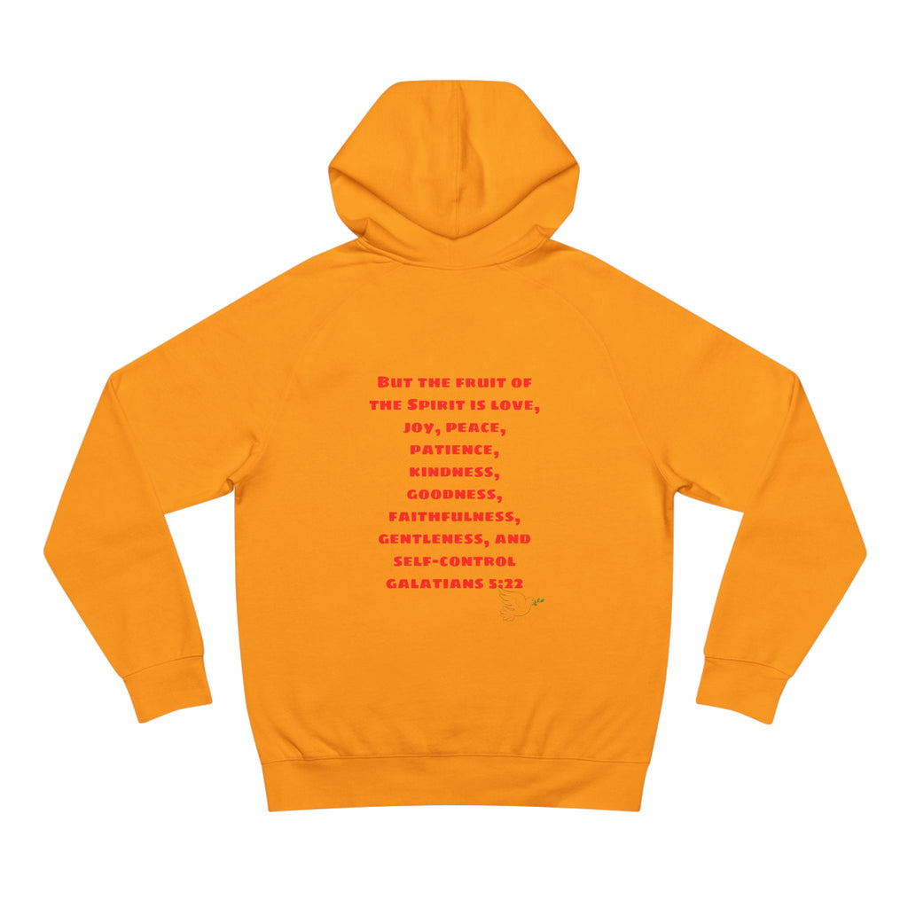 Love Peace Joy Hoodie — Christian Scripture Pullover (Galatians 5:22)