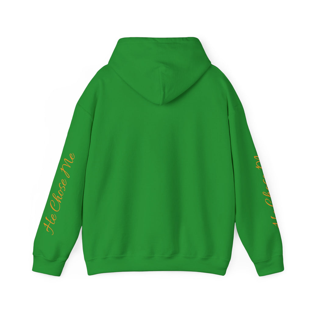 Christian Hoodie — "God chose right when He chose me" Script Design
