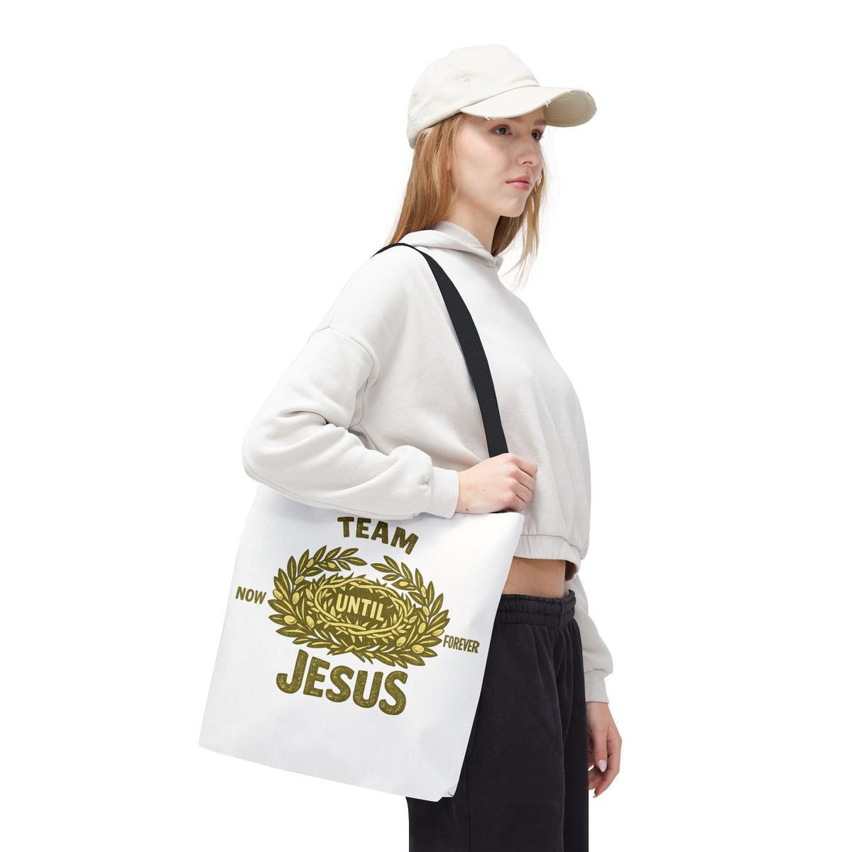 Team Jesus Tote Bag — Now Until Forever Christian Canvas Tote