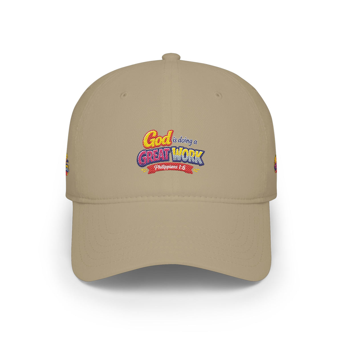 God Is Doing A Great Work Baseball Cap — Inspirational Low Profile Hat