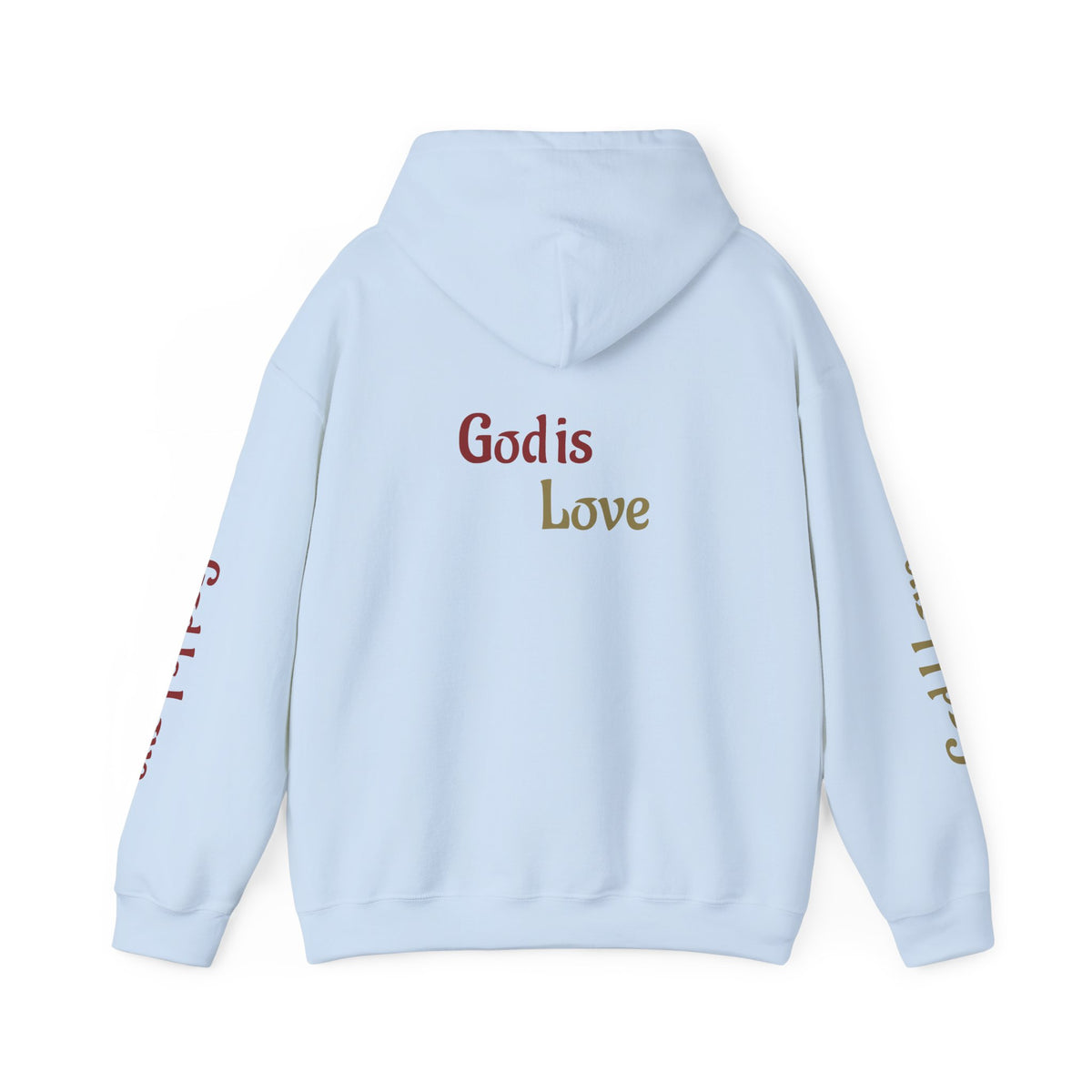 God Is Love Hoodie — Inspirational Christian Sweatshirt with Script Text