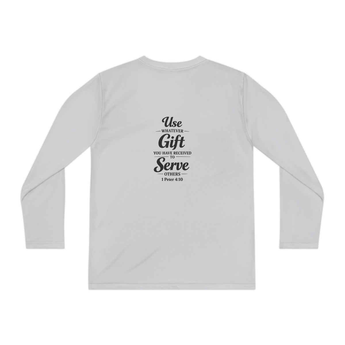 Youth Long Sleeve Tee — "Sent to Serve" Inspirational Christian Shirt