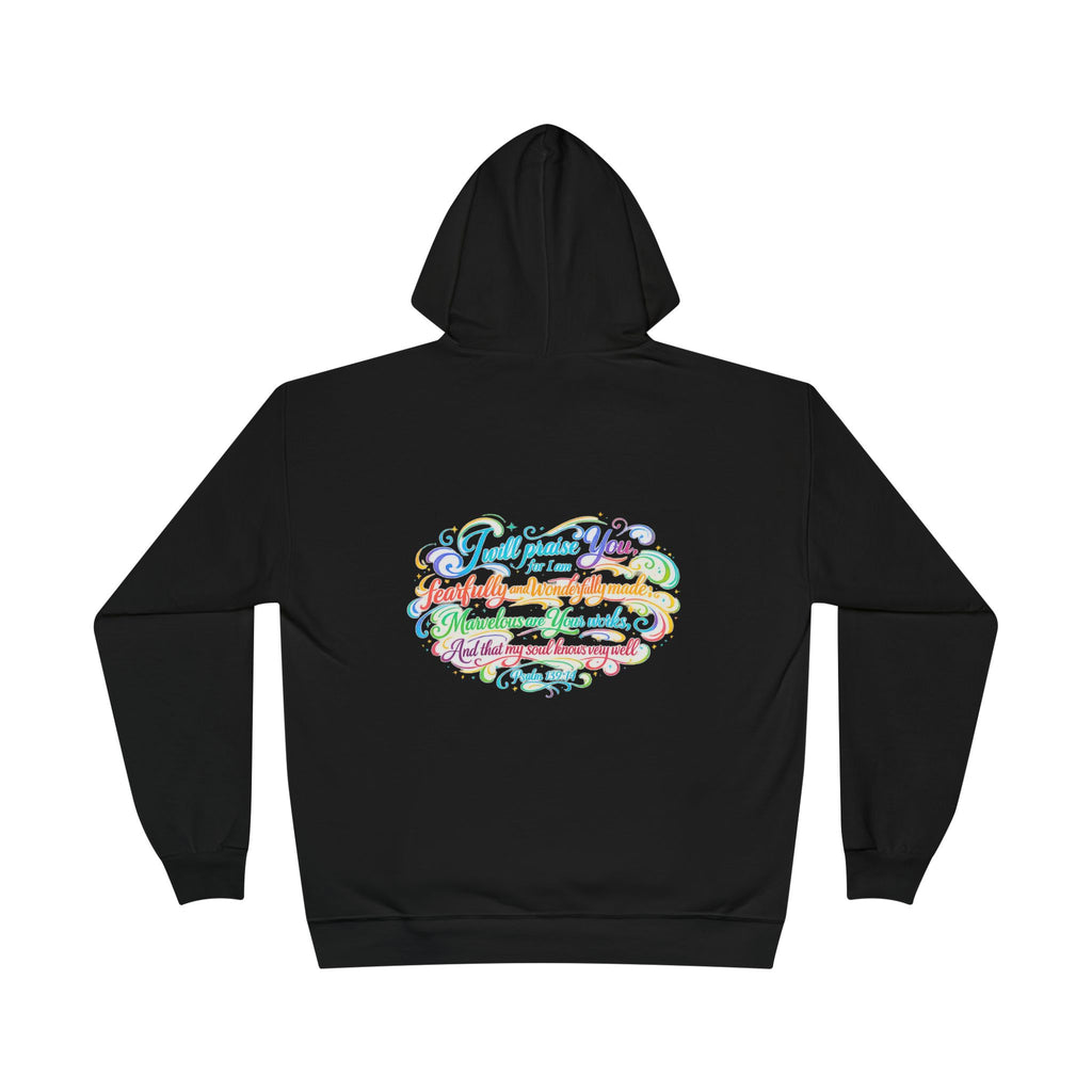Fearfully and Wonderfully Made Pastel Eco Hoodie — Inspirational Unisex Pullover