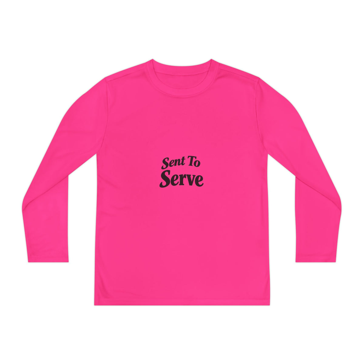 Youth Long Sleeve Tee — "Sent to Serve" Inspirational Christian Shirt