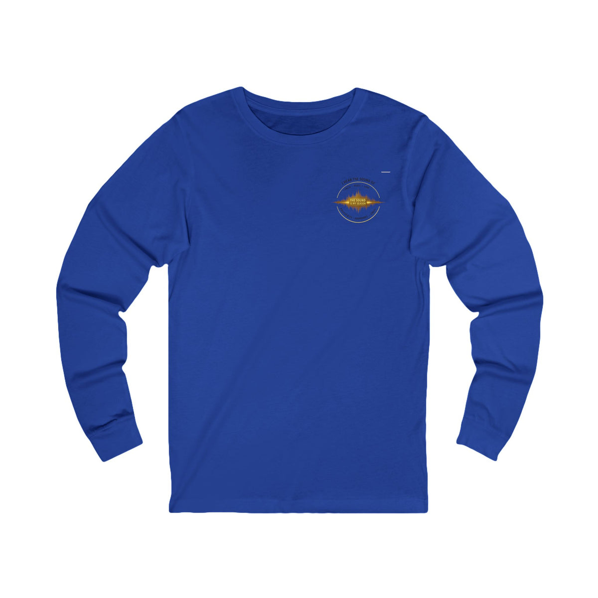 Long Sleeve Tee — “I Hear the Sound of The Lord” Worship Soundwave Design