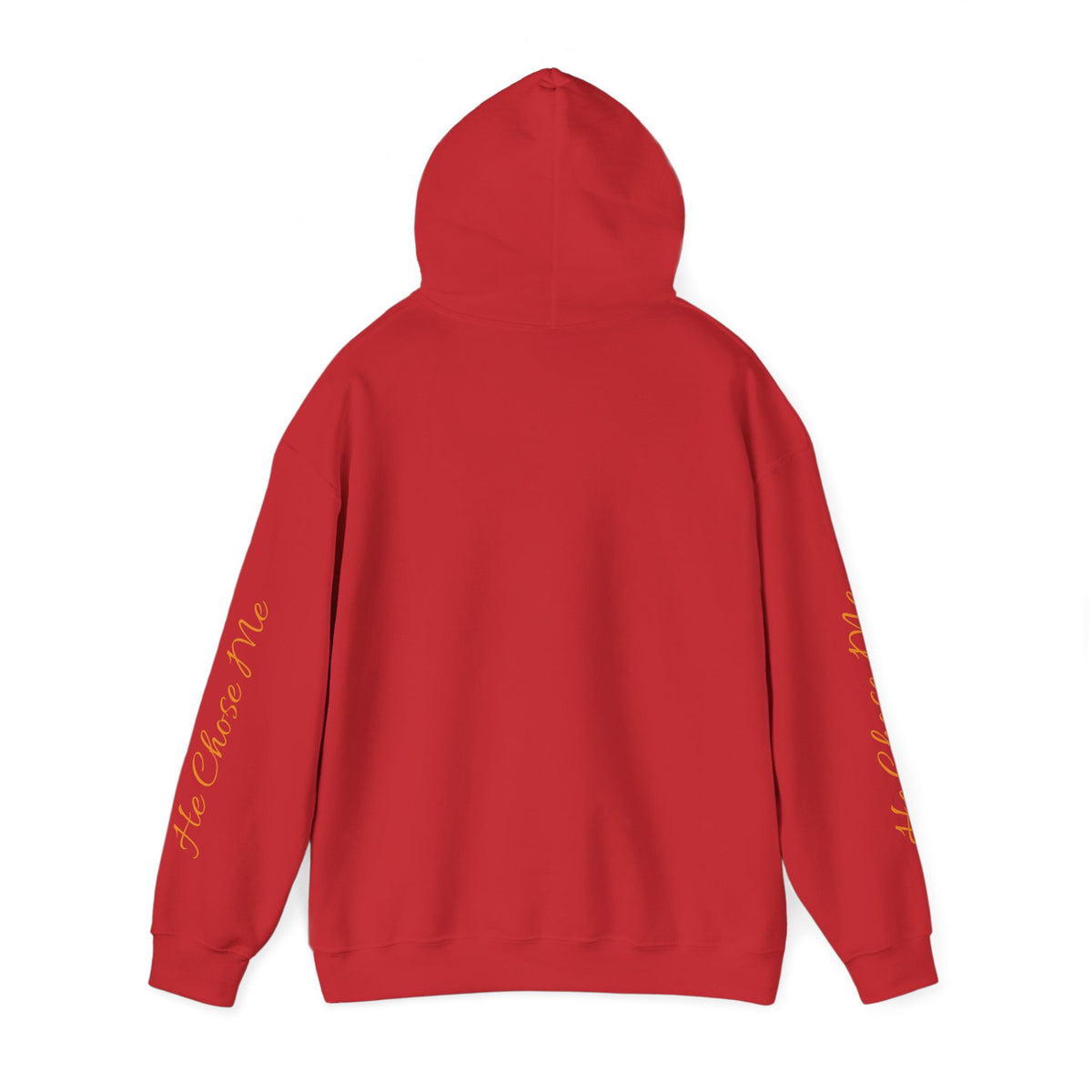 Christian Hoodie — "God chose right when He chose me" Script Design