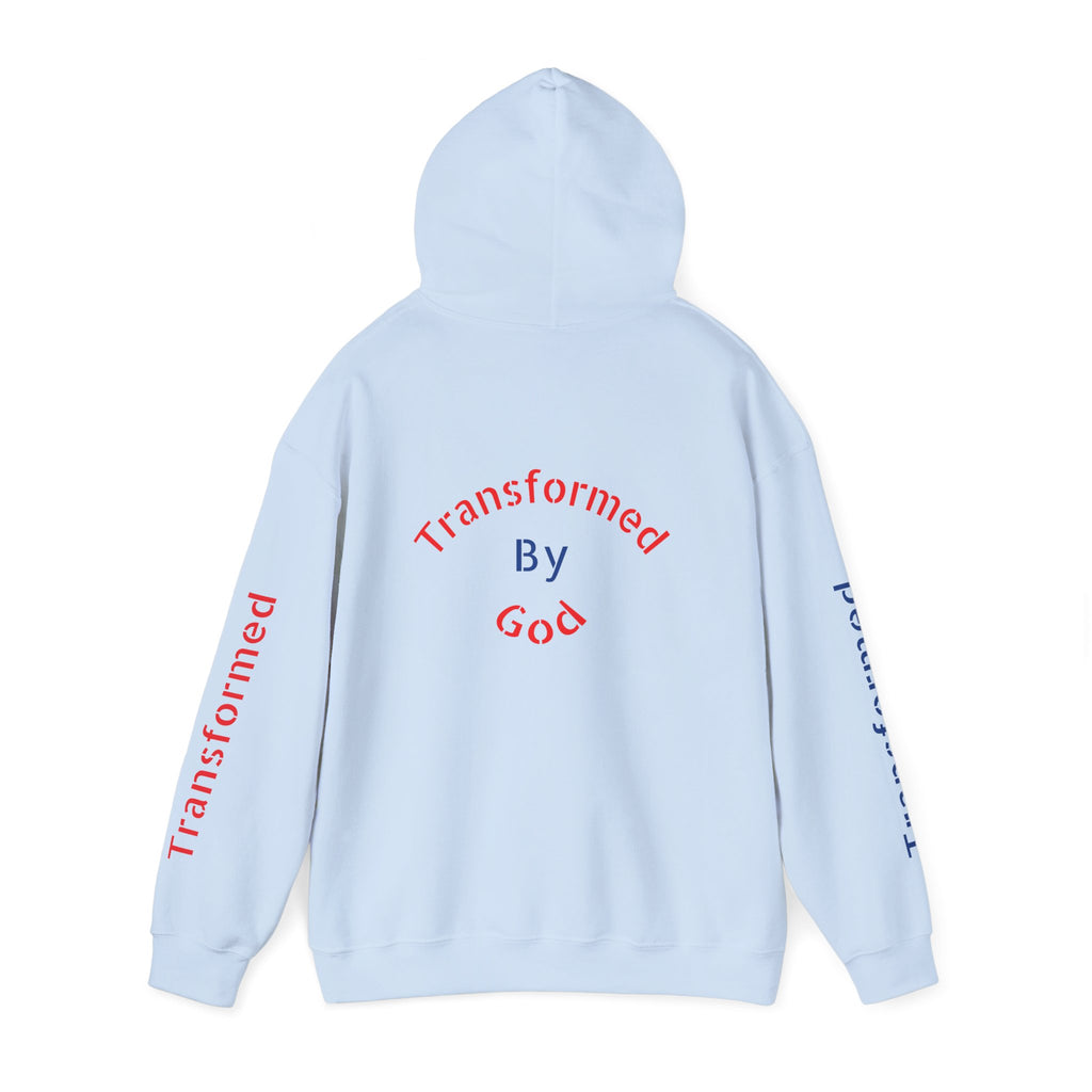 Transformed By God Hoodie — Christian Faith Inspirational Pullover