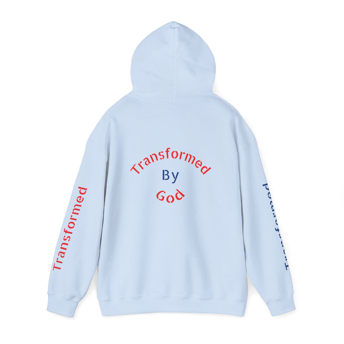 Transformed By God Hoodie — Christian Faith Inspirational Pullover