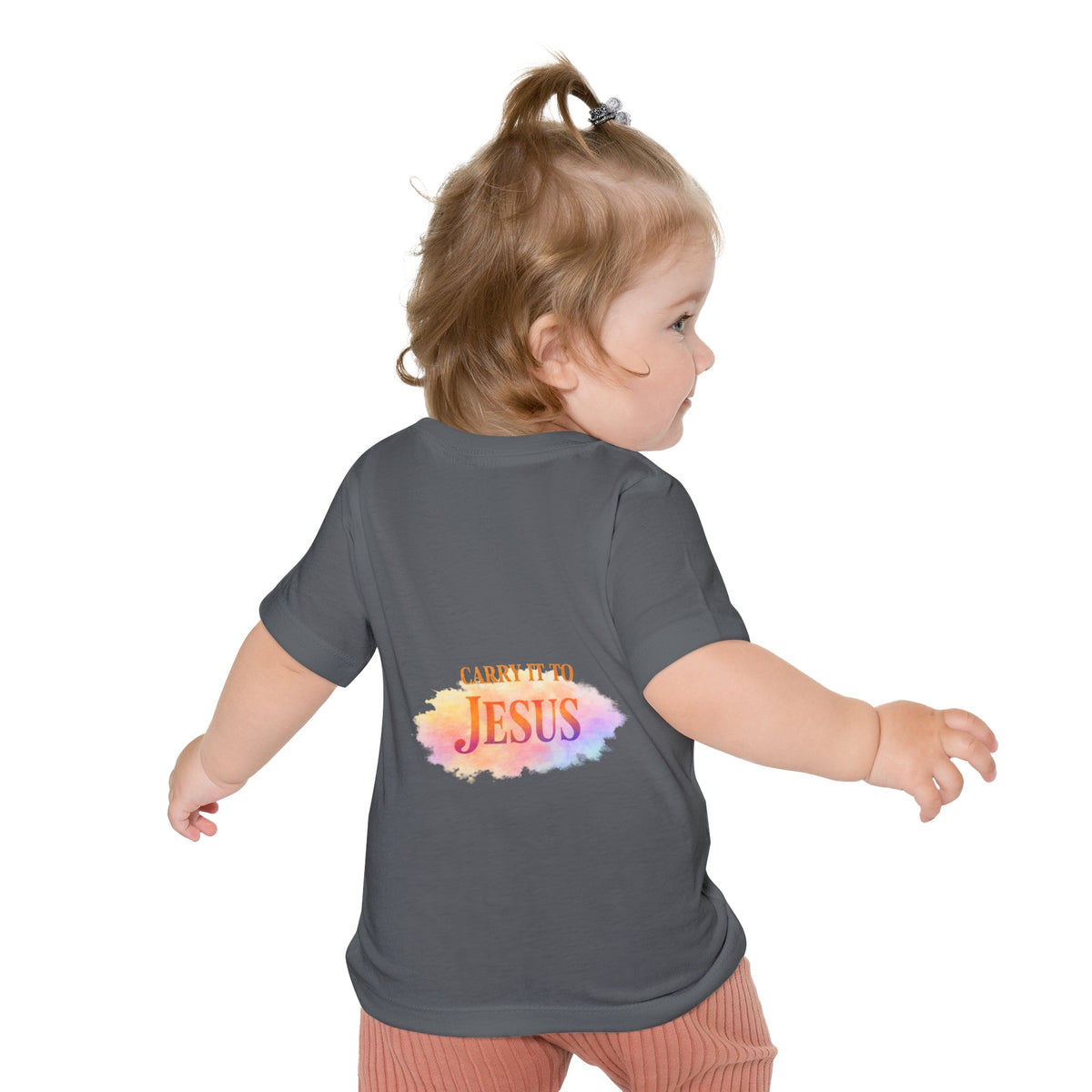 Baby T-Shirt — "If You're Going to Carry It, Carry It to Jesus" Watercolor Faith Tee