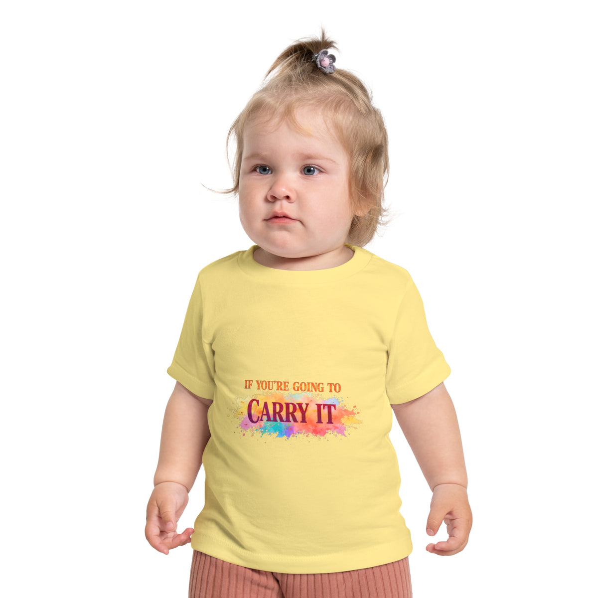 Baby T-Shirt — "If You're Going to Carry It, Carry It to Jesus" Watercolor Faith Tee