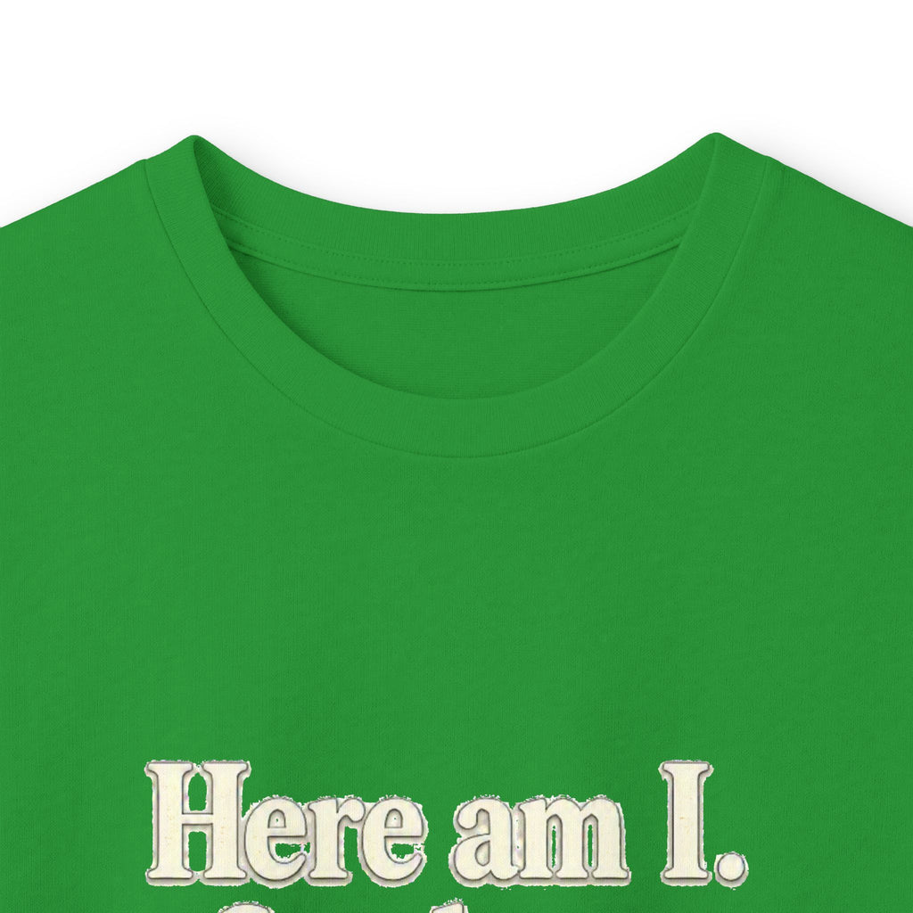 Here Am I, Send Me Long Sleeve Tee — Isaiah 6:8 Christian Shirt