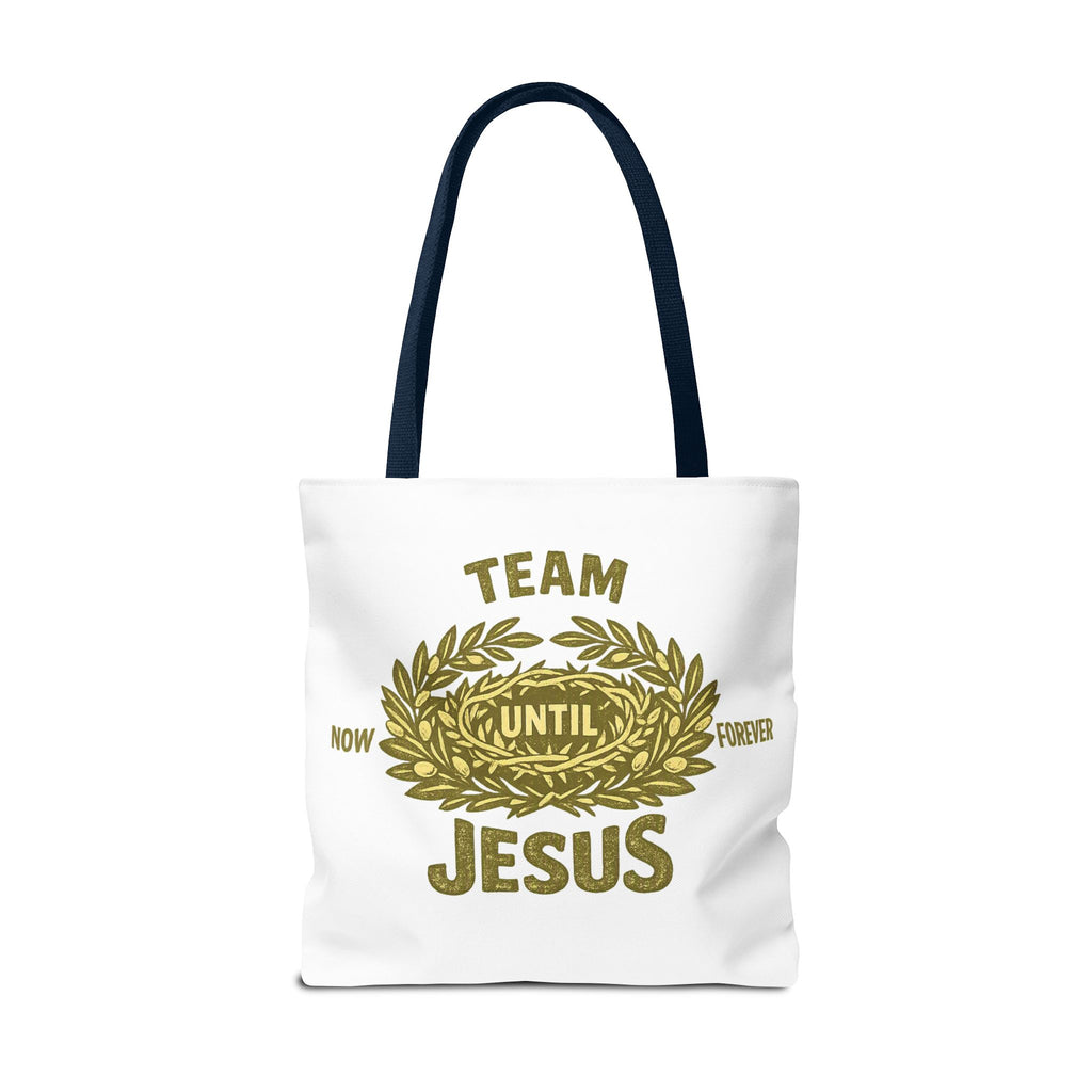 Team Jesus Tote Bag — Now Until Forever Christian Canvas Tote
