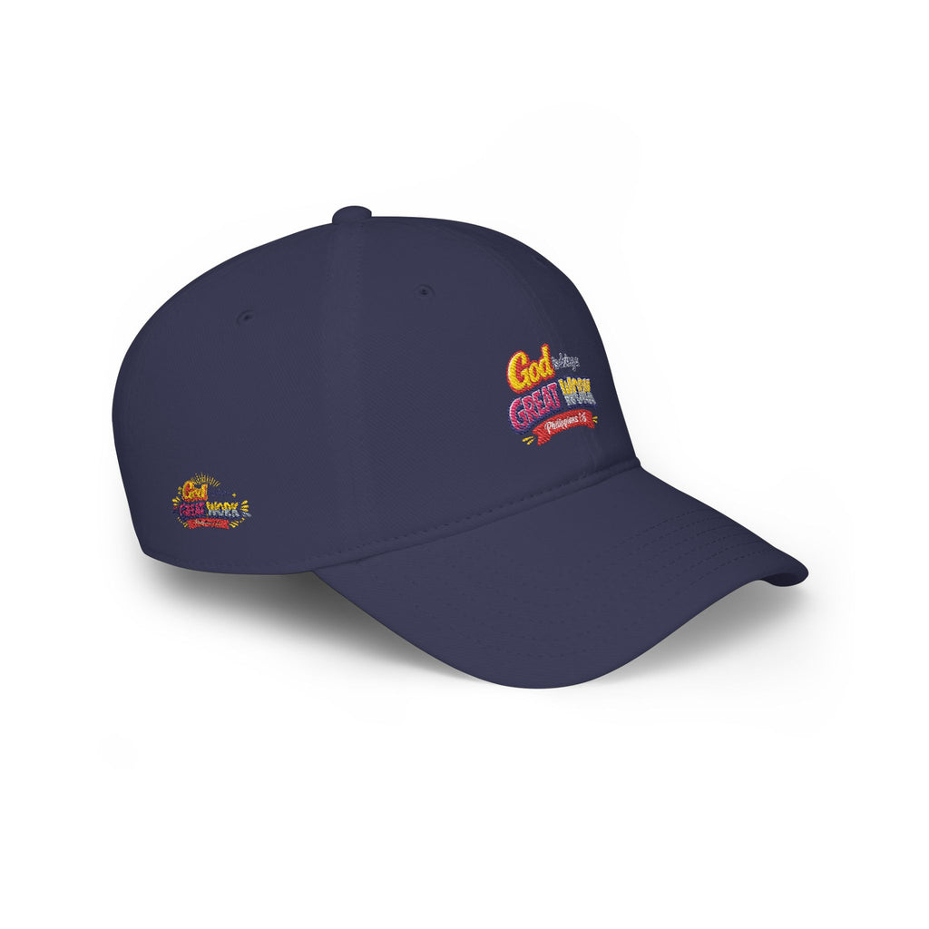 God Is Doing A Great Work Baseball Cap — Inspirational Low Profile Hat