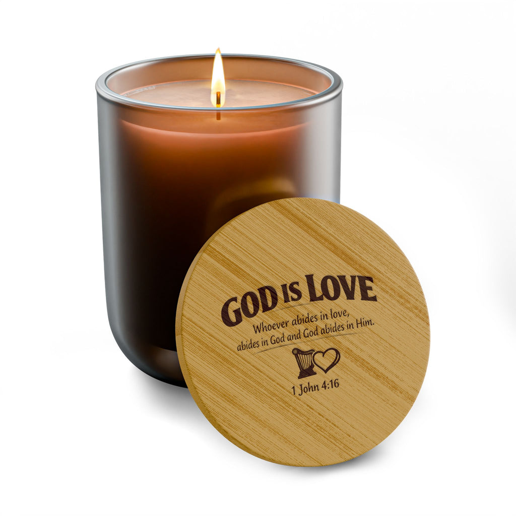 God Is Love Engraved 14oz Scented Soy Candle