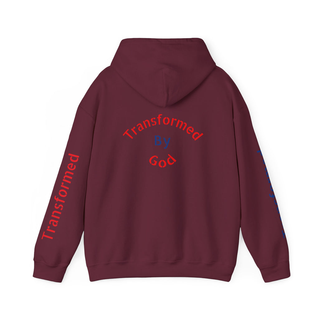 Transformed By God Hoodie — Christian Faith Inspirational Pullover