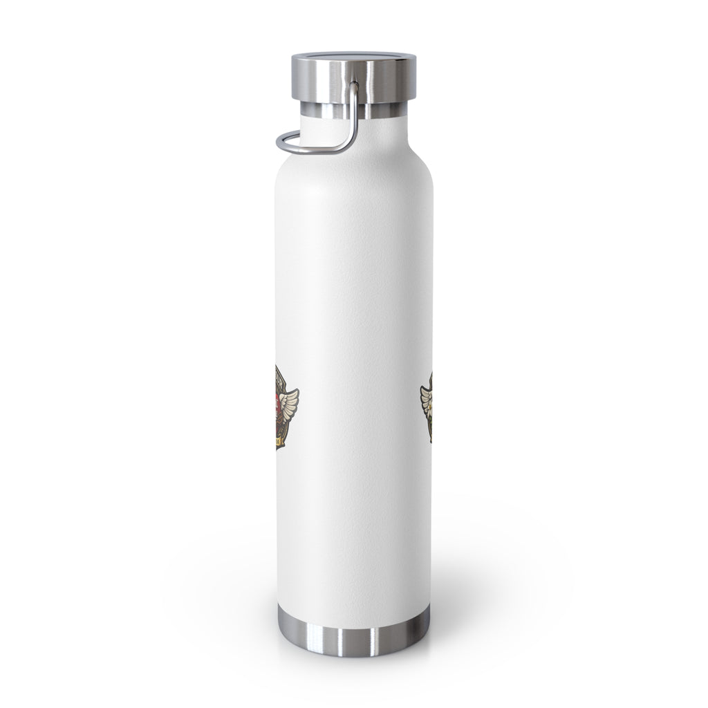 Vintage Crest 22oz Copper Vacuum Insulated Bottle – Keep Your Heart Pure