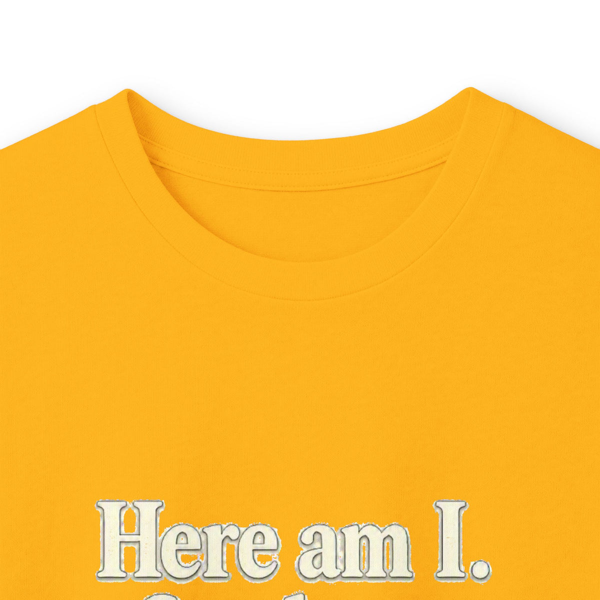 Here Am I, Send Me Long Sleeve Tee — Isaiah 6:8 Christian Shirt