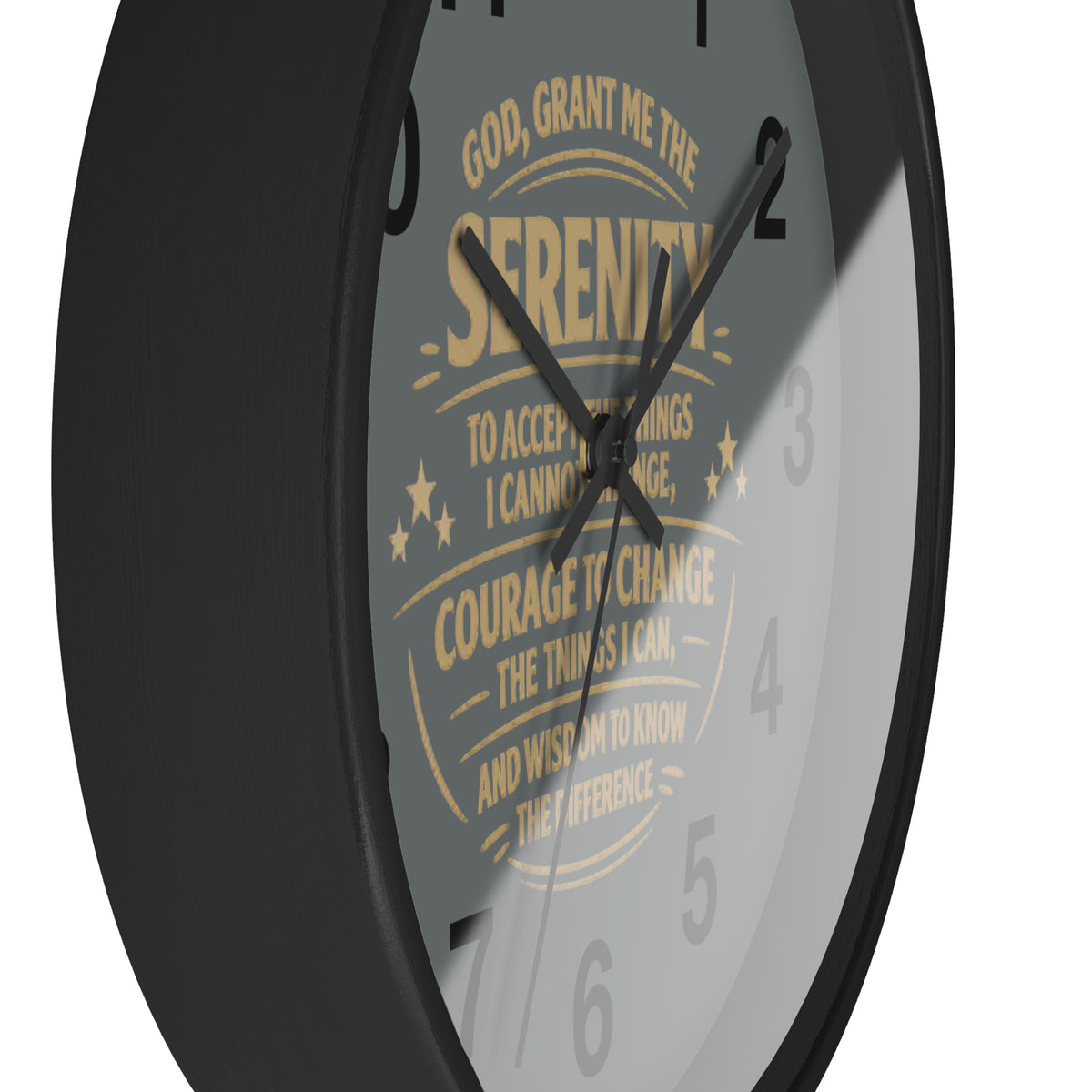 Serenity Prayer Wall Clock — Inspirational Home Décor Clock