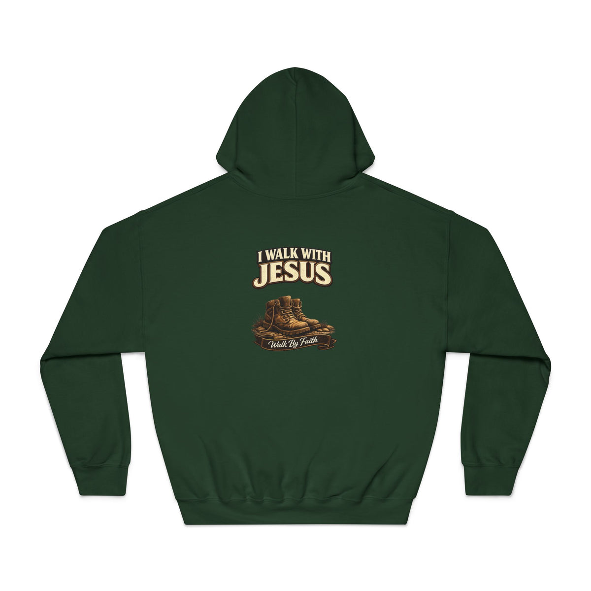 I Walk with Jesus Hoodie — Christian Faith Sweatshirt