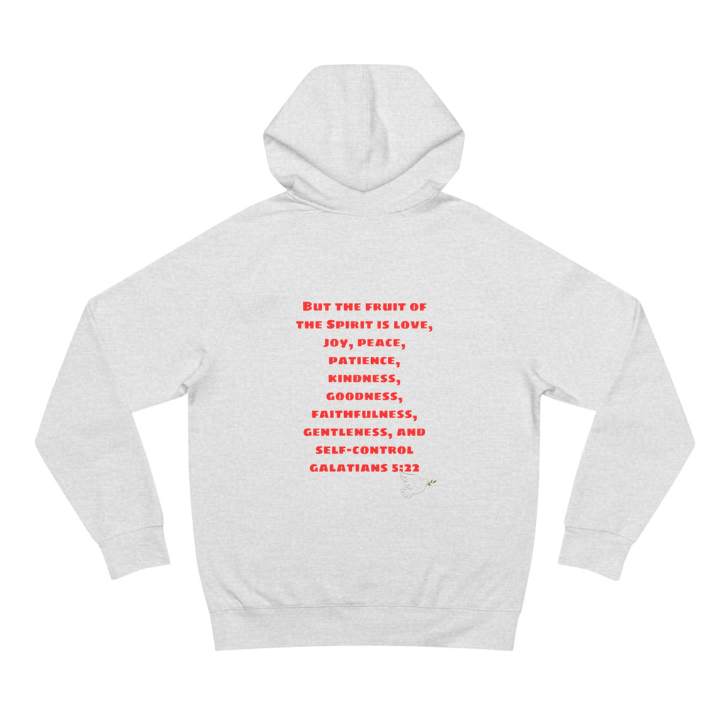 Love Peace Joy Hoodie — Christian Scripture Pullover (Galatians 5:22)