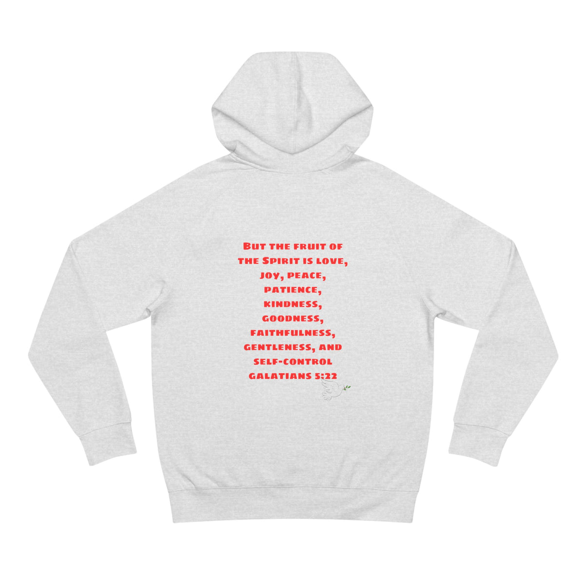 Love Peace Joy Hoodie — Christian Scripture Pullover (Galatians 5:22)