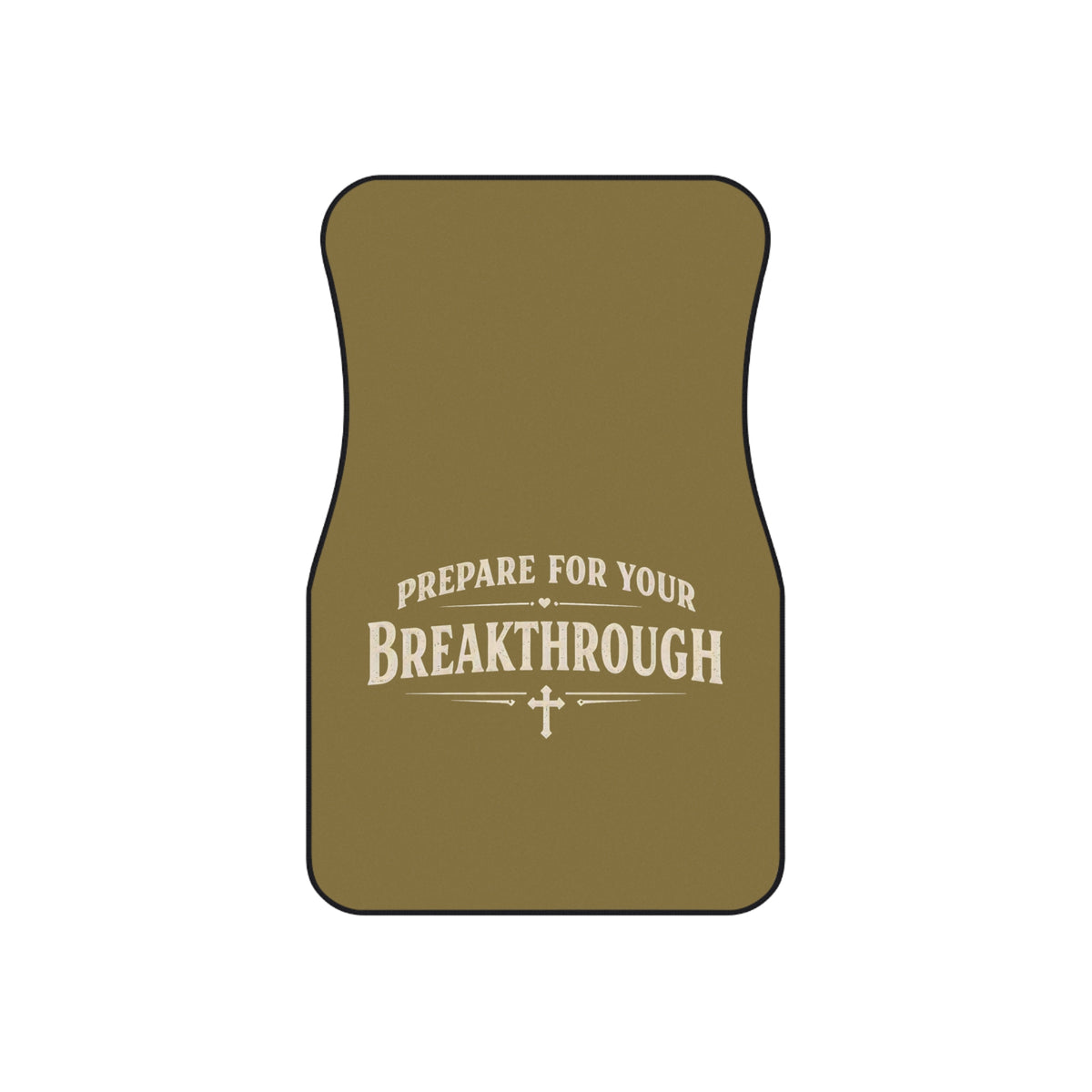 Faith Car Mats (Front) — "Trust. Believe. Pray." Religious Front Floor Mats — Prepare for Your Breakthrough