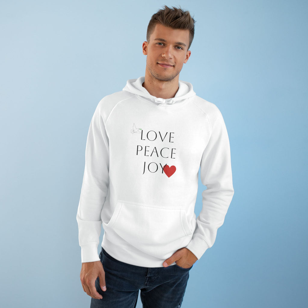 Love Peace Joy Hoodie — Christian Scripture Pullover (Galatians 5:22)