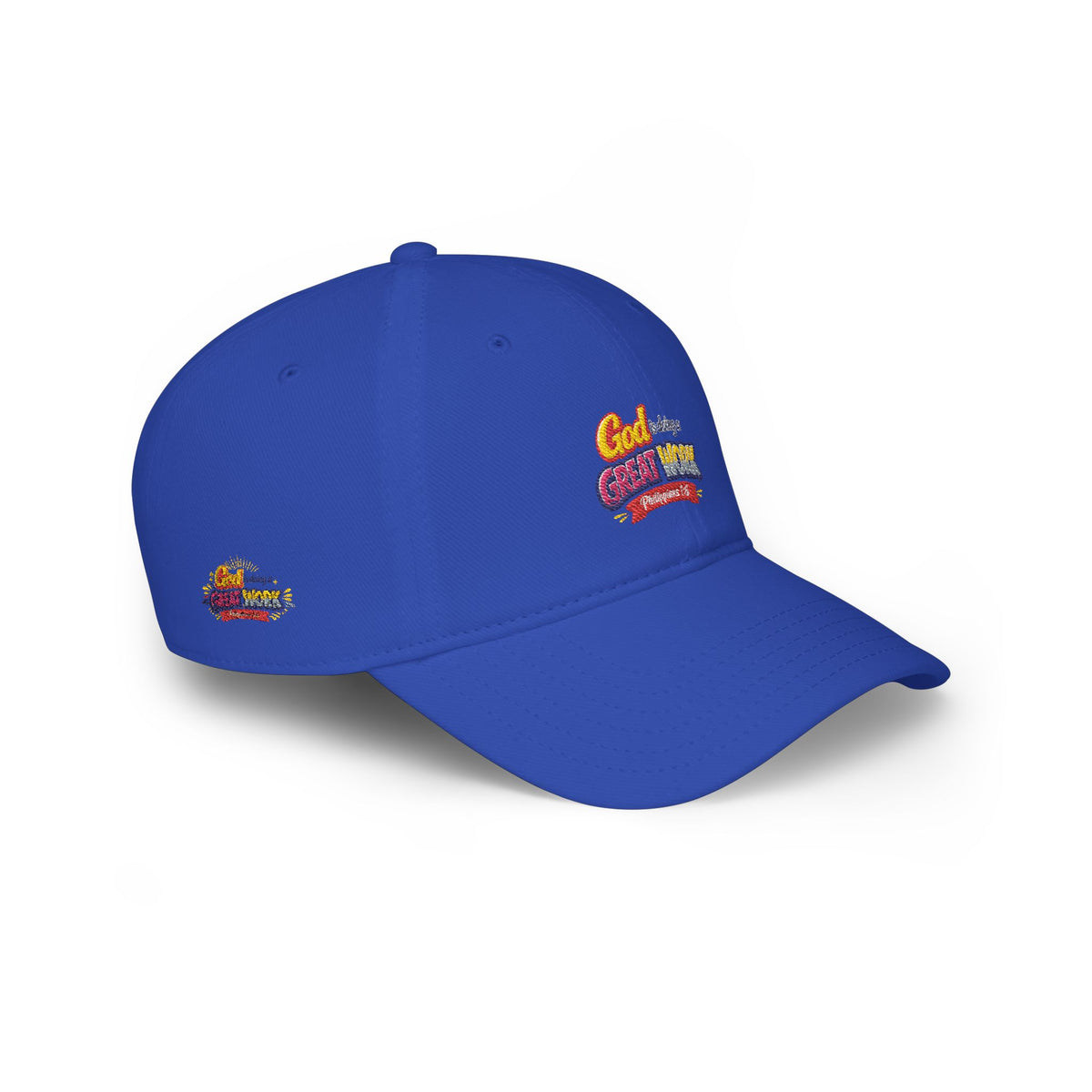 God Is Doing A Great Work Baseball Cap — Inspirational Low Profile Hat