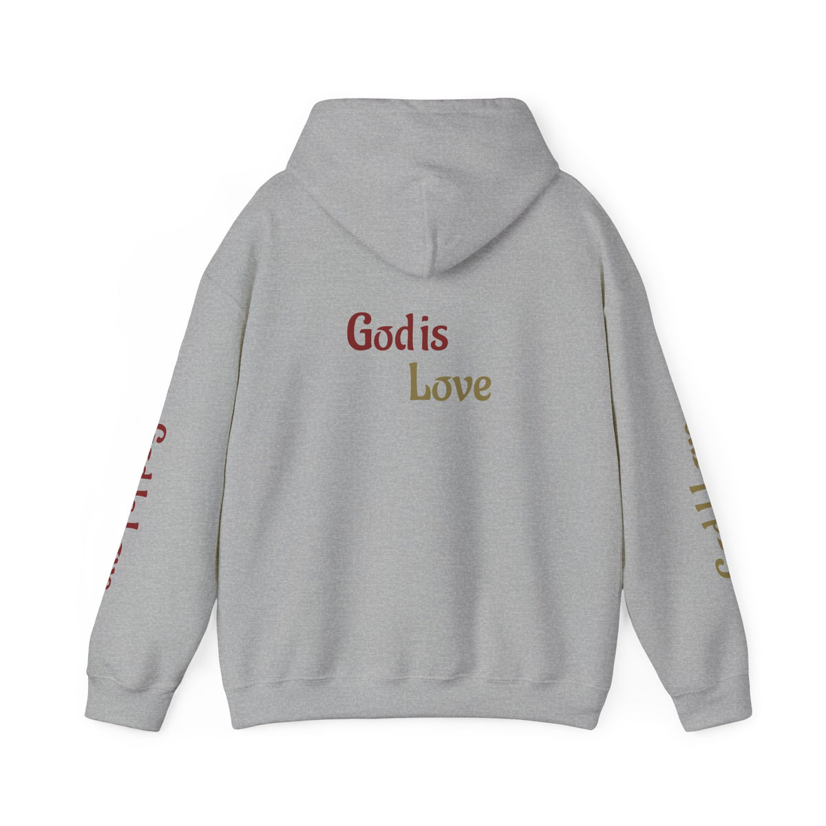 God Is Love Hoodie — Inspirational Christian Sweatshirt with Script Text