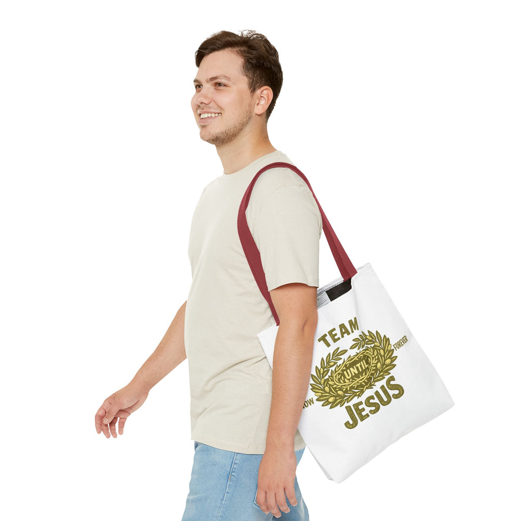 Team Jesus Tote Bag — Now Until Forever Christian Canvas Tote