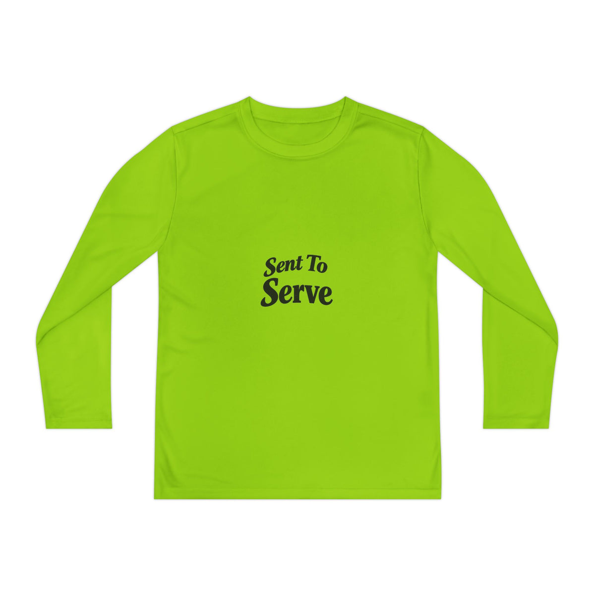 Youth Long Sleeve Tee — "Sent to Serve" Inspirational Christian Shirt