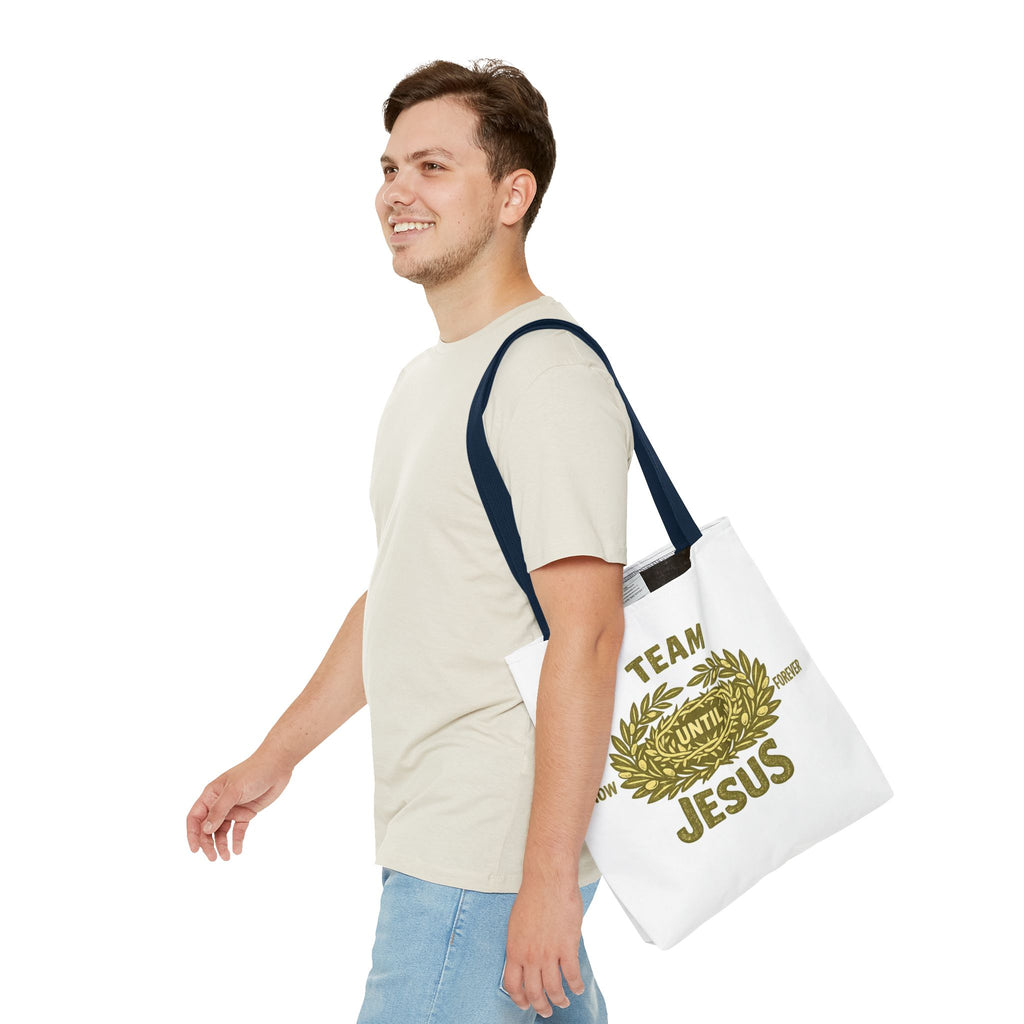 Team Jesus Tote Bag — Now Until Forever Christian Canvas Tote