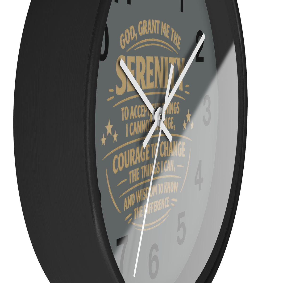 Serenity Prayer Wall Clock — Inspirational Home Décor Clock