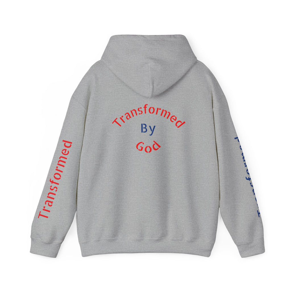 Transformed By God Hoodie — Christian Faith Inspirational Pullover