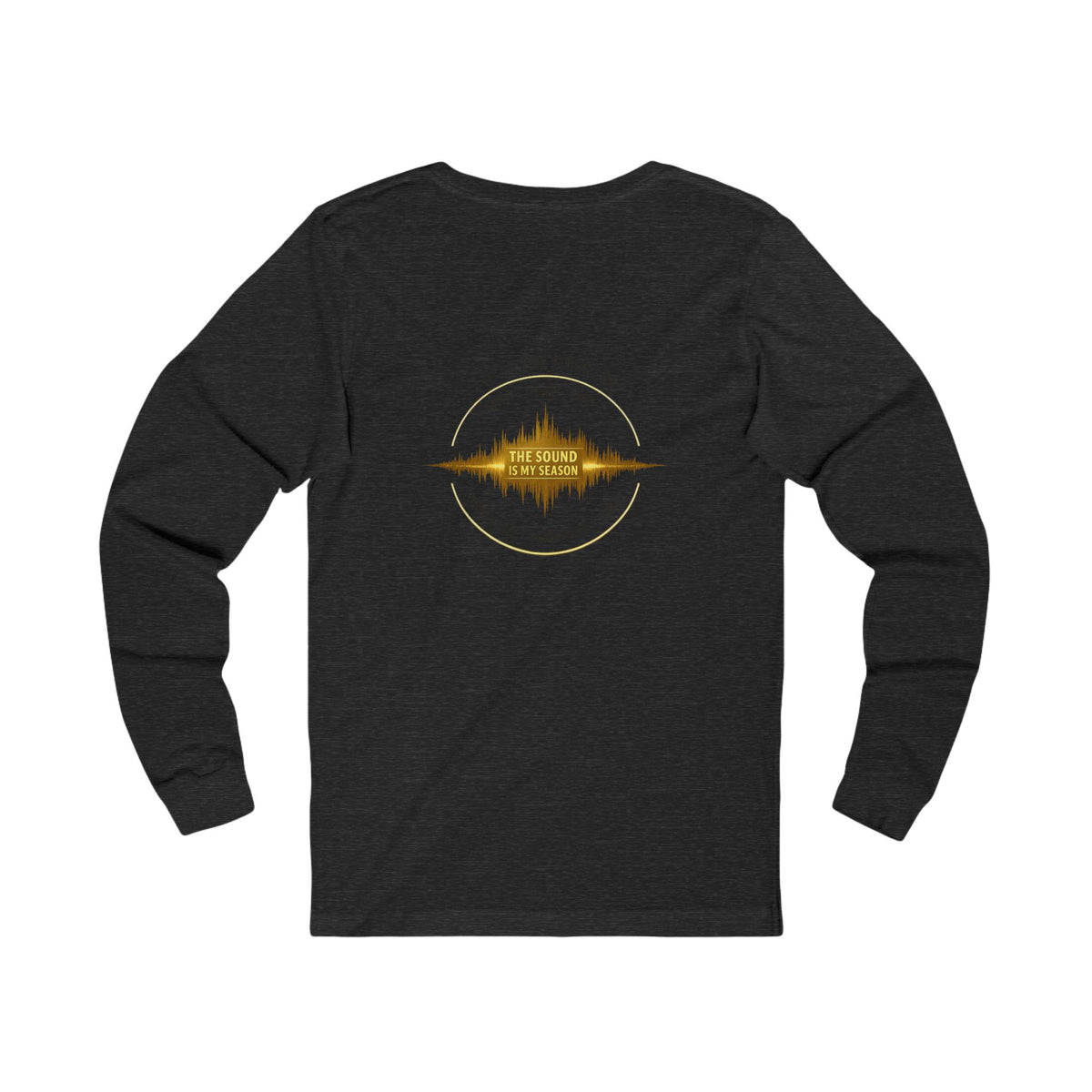 Long Sleeve Tee — “I Hear the Sound of The Lord” Worship Soundwave Design