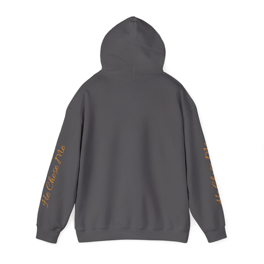 Christian Hoodie — "God chose right when He chose me" Script Design