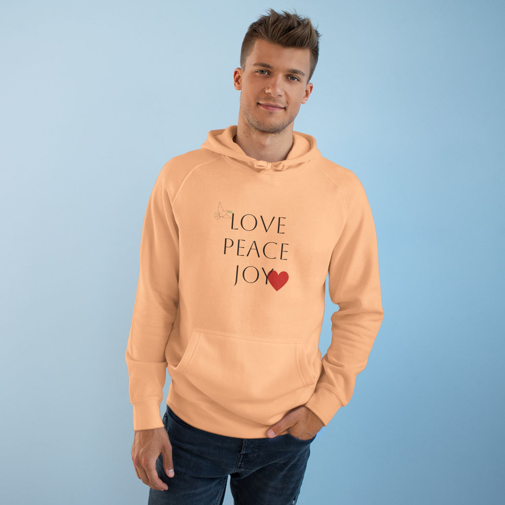 Love Peace Joy Hoodie — Christian Scripture Pullover (Galatians 5:22)