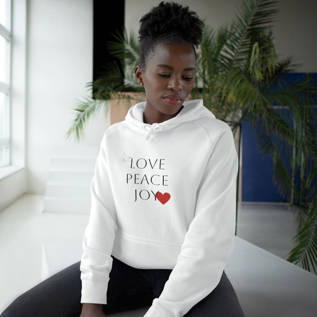 Love Peace Joy Hoodie — Christian Scripture Pullover (Galatians 5:22)