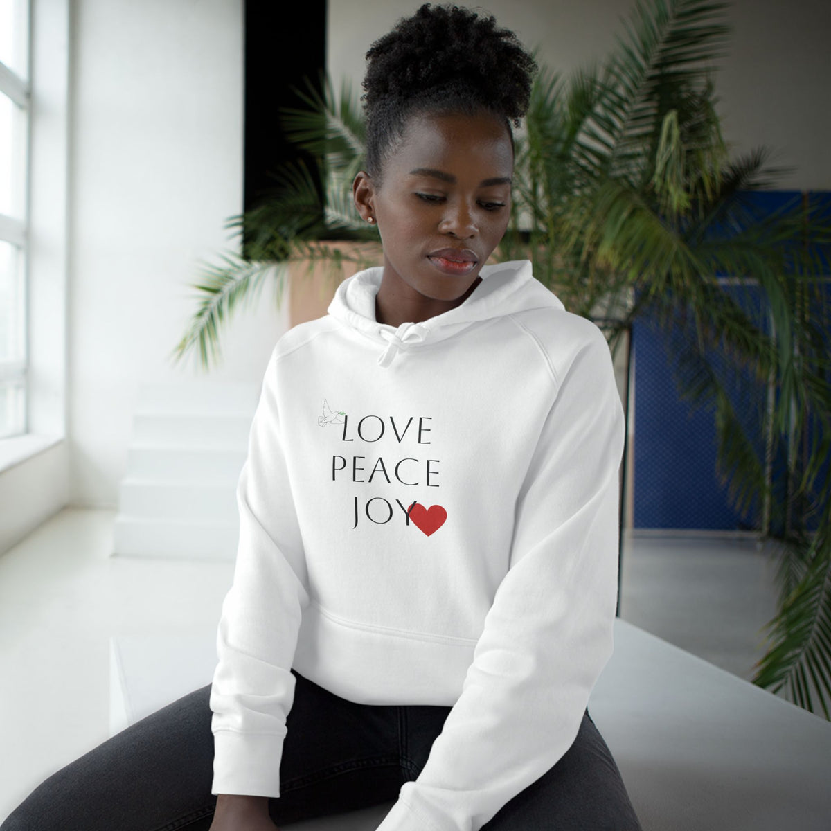 Love Peace Joy Hoodie — Christian Scripture Pullover (Galatians 5:22)