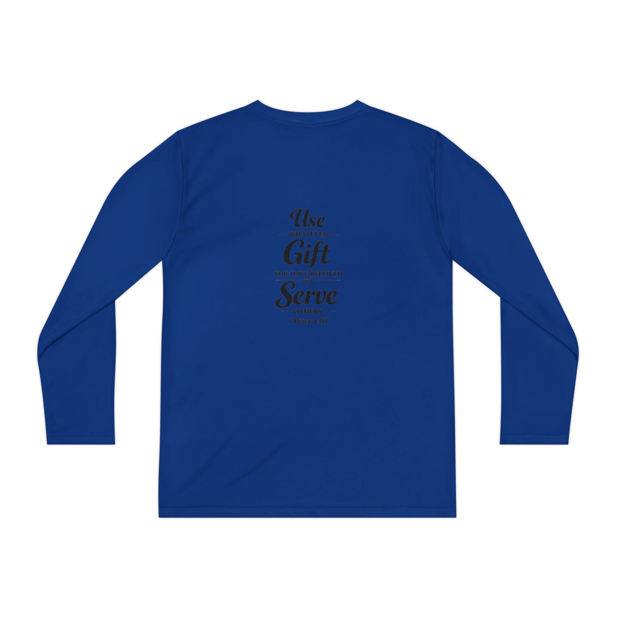 Youth Long Sleeve Tee — "Sent to Serve" Inspirational Christian Shirt
