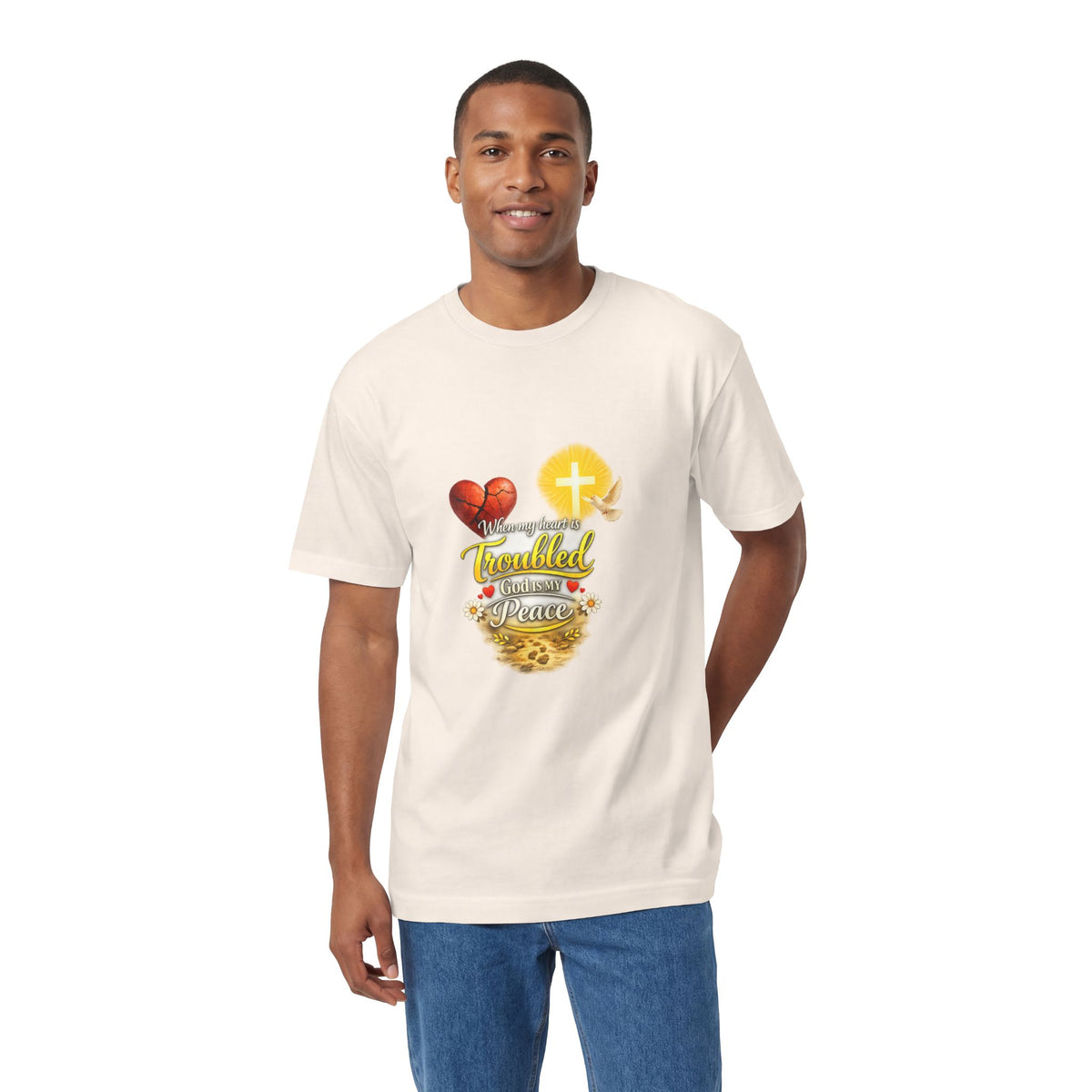 Faith & Family T-Shirt — Troubled Yet Triumphant Christian Tee
