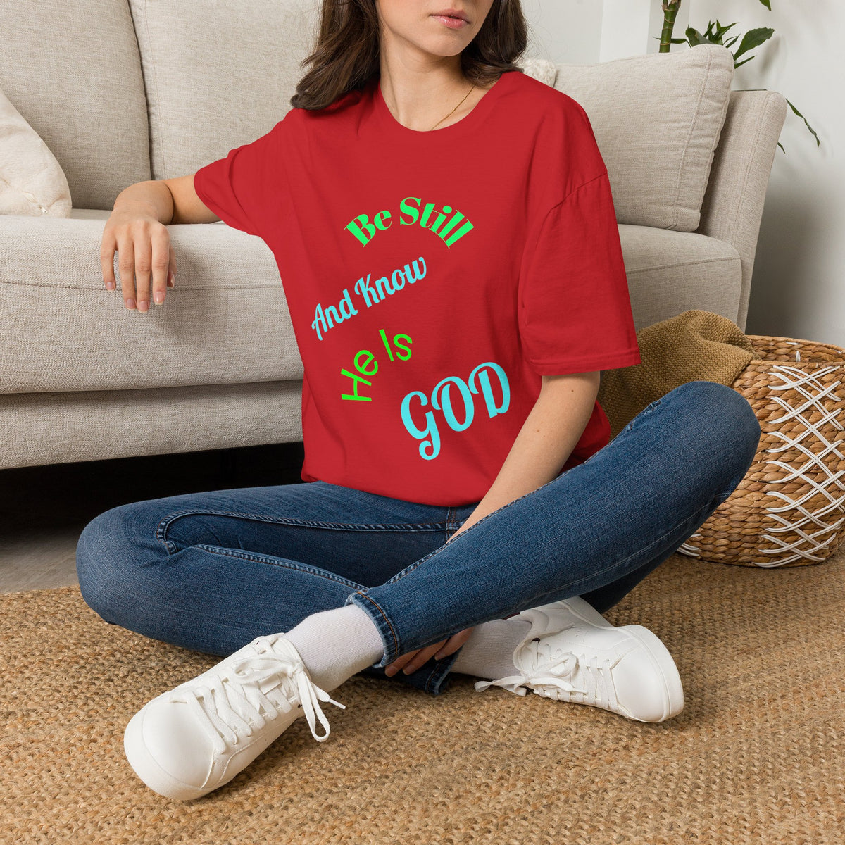 Be Still And Know He Is God T-Shirt — Inspirational Christian Faith Tee