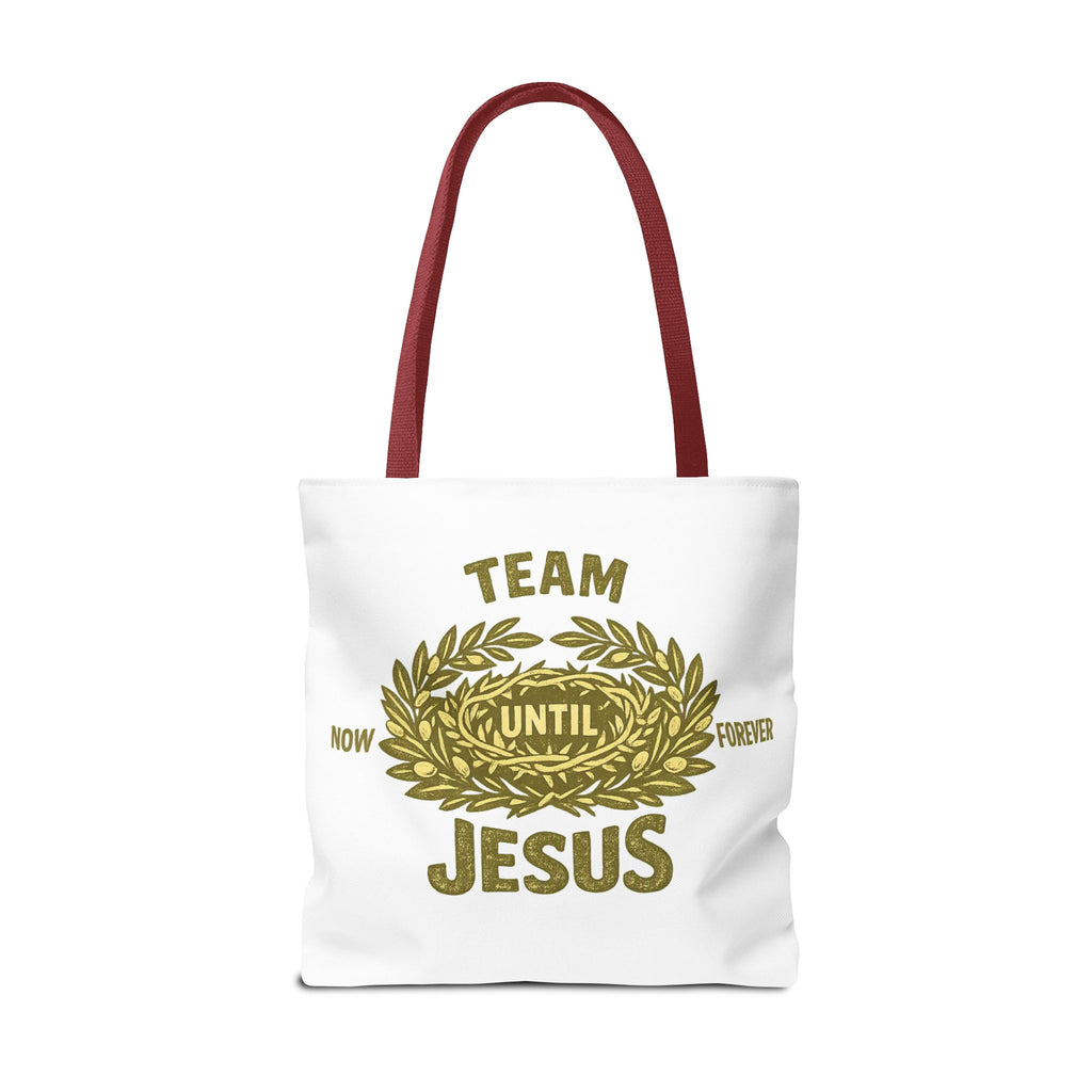 Team Jesus Tote Bag — Now Until Forever Christian Canvas Tote