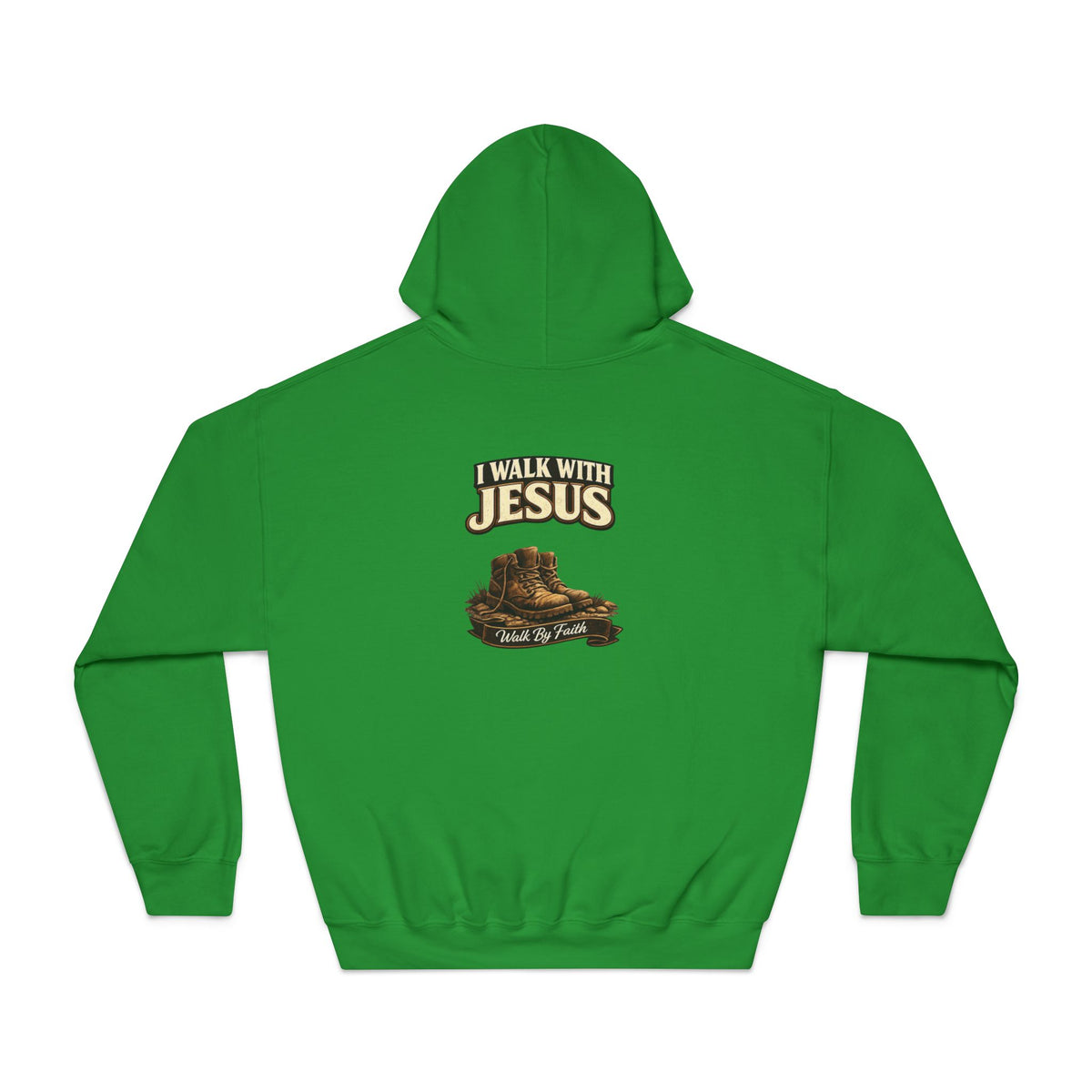 I Walk with Jesus Hoodie — Christian Faith Sweatshirt