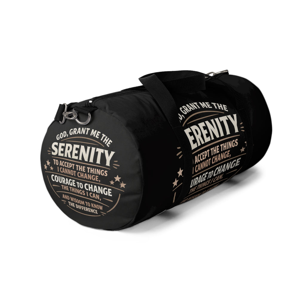 Serenity Prayer Duffel Bag — Inspirational Gym & Travel Bag