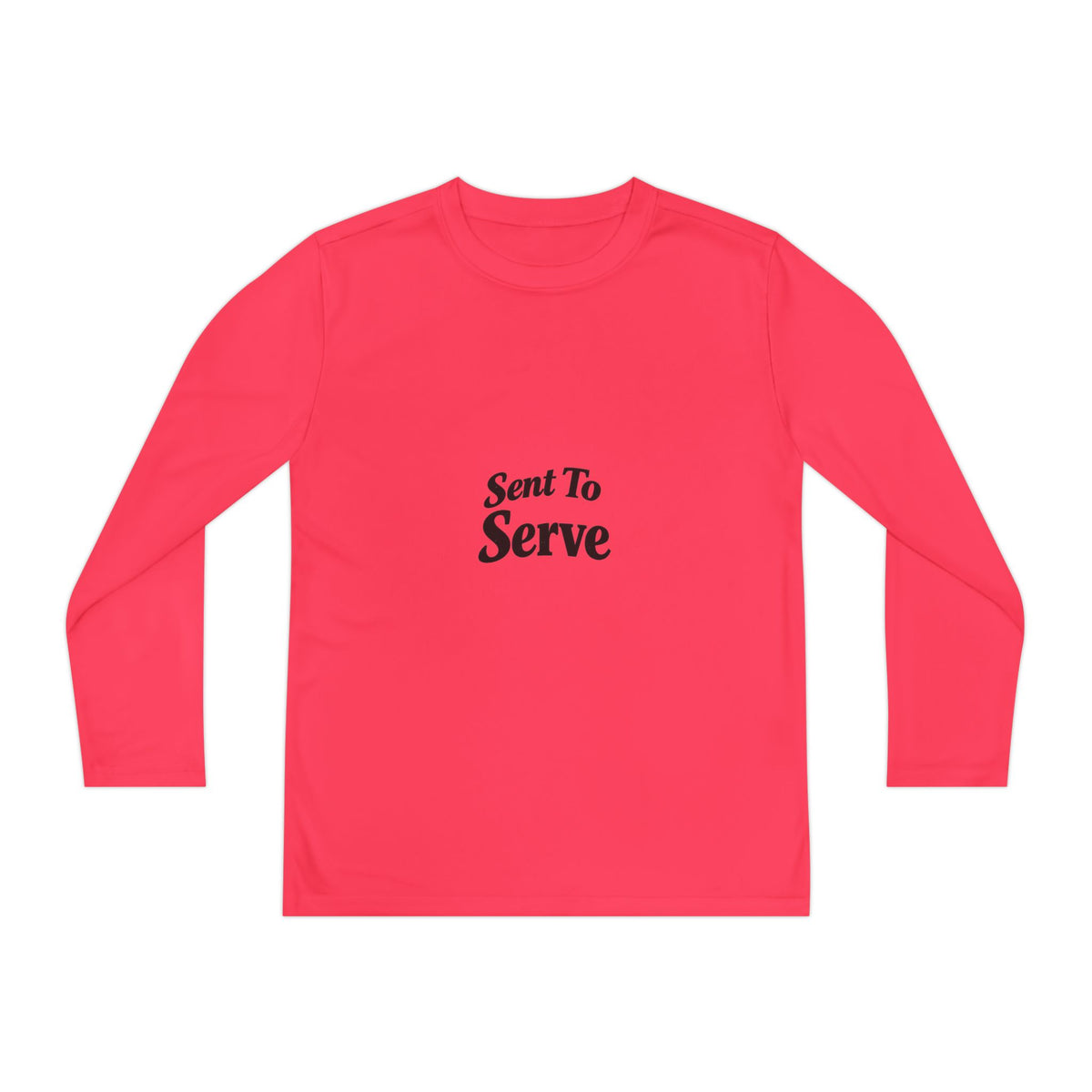 Youth Long Sleeve Tee — "Sent to Serve" Inspirational Christian Shirt