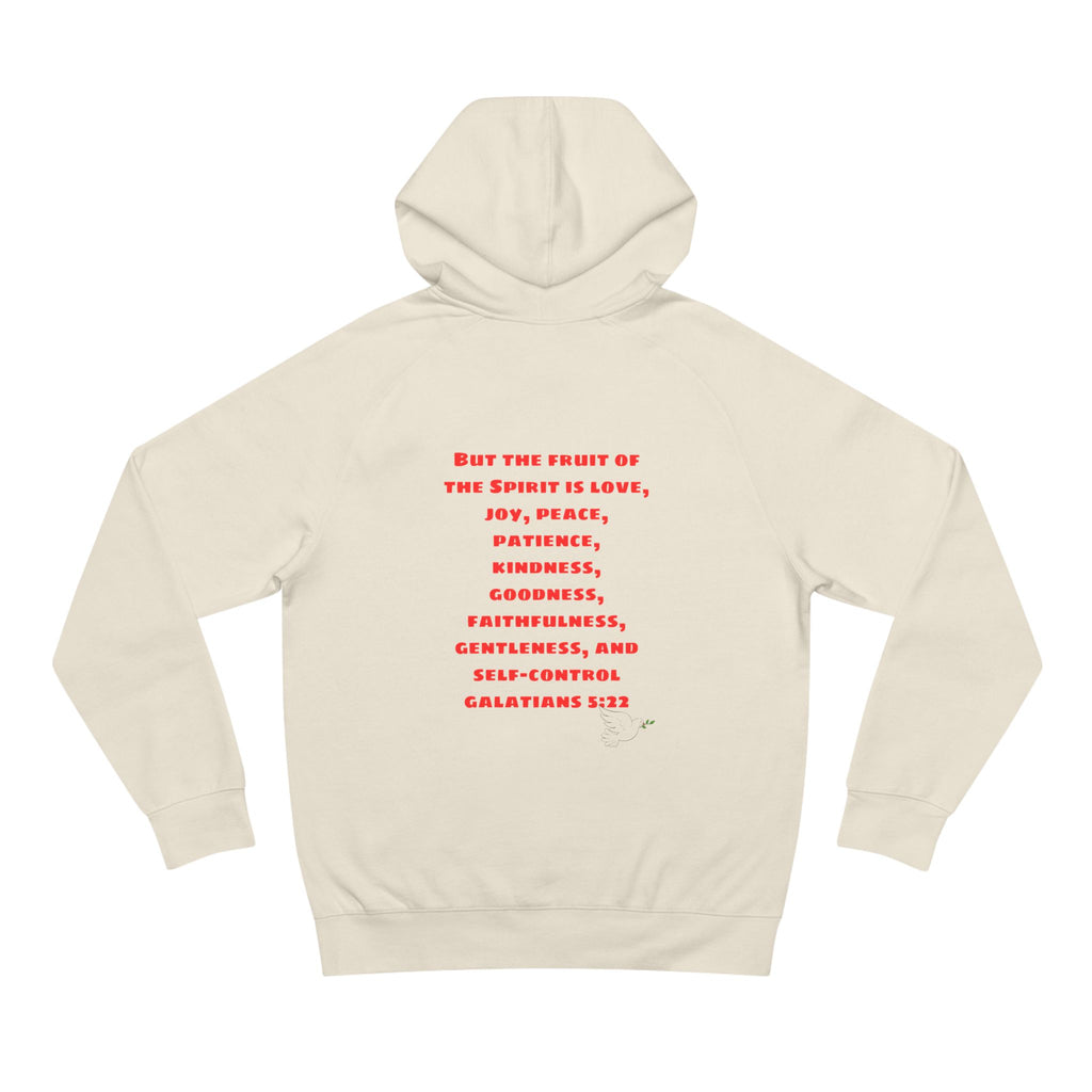 Love Peace Joy Hoodie — Christian Scripture Pullover (Galatians 5:22)
