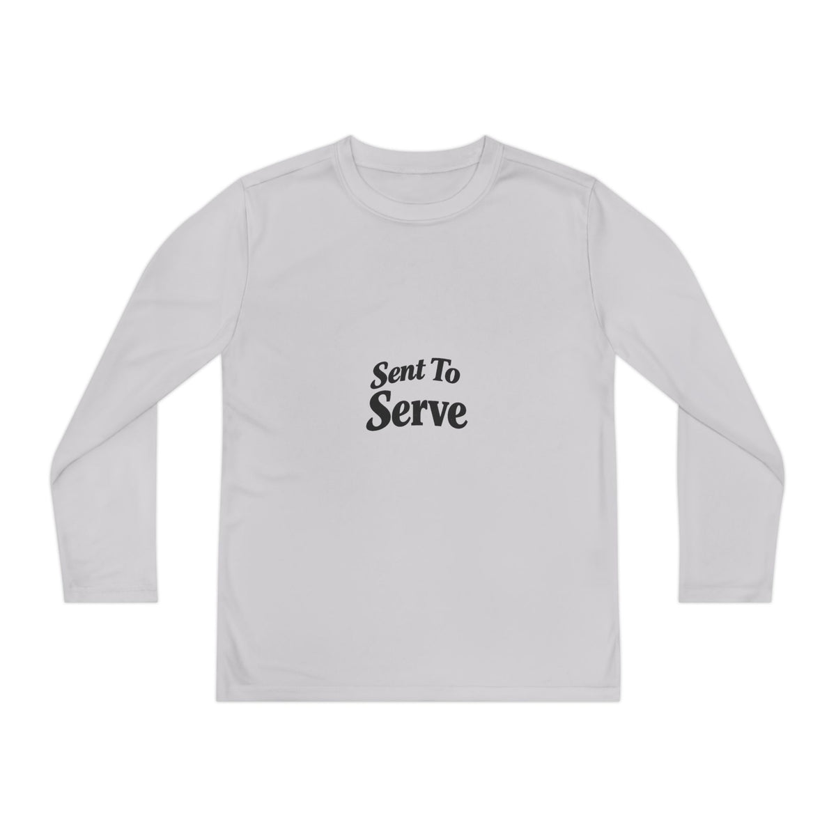 Youth Long Sleeve Tee — "Sent to Serve" Inspirational Christian Shirt